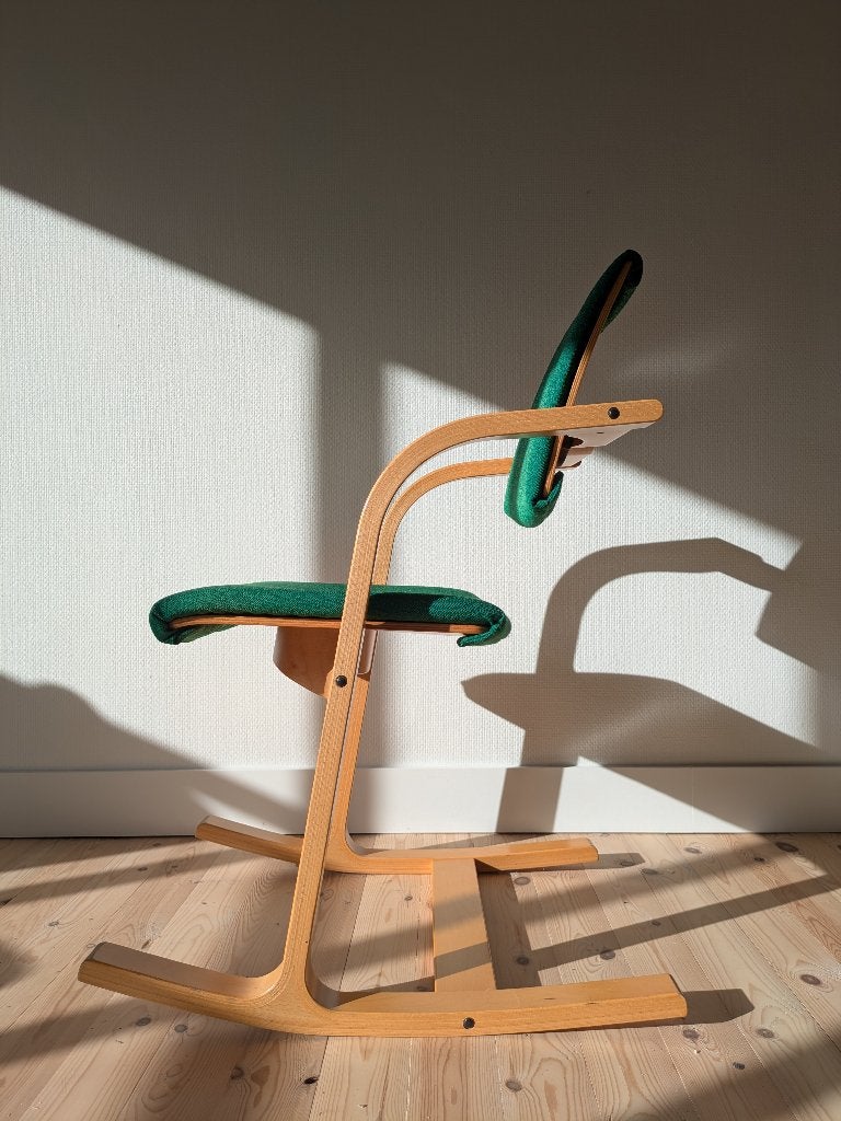 2 Bureausstoelen Stokke Varier Actulum by Peter Opsvik €/st, Ophalen, Zo goed als nieuw, Bureaustoel, Groen