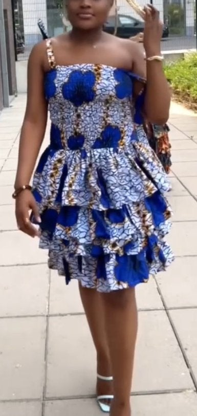 Robe pagne fait main, Enlèvement ou Envoi, Taille 36 (S), Robe de cocktail, Comme neuf