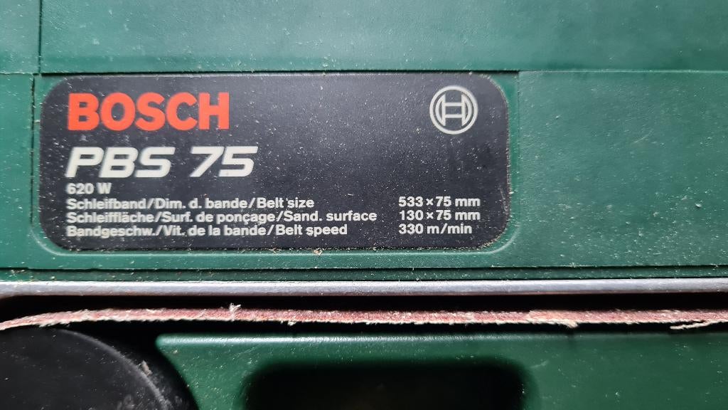 bandschuurmachine Bosch, Doe-het-zelf en Bouw, Gereedschap | Schuurmachines, Ophalen, Zo goed als nieuw, 600 tot 1200 watt, Bandschuurmachine