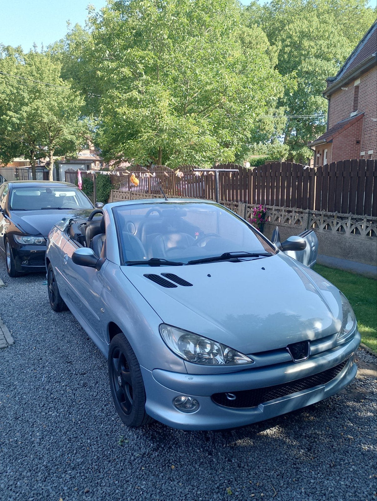 te koop Peugeot 206cc, Auto's, Peugeot, 206+, Zwart, Cabriolet, Leder