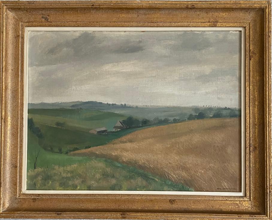 Huile sur panneau paysage signe Frans depooter, Antiquités & Art, Art | Peinture | Classique, Enlèvement ou Envoi