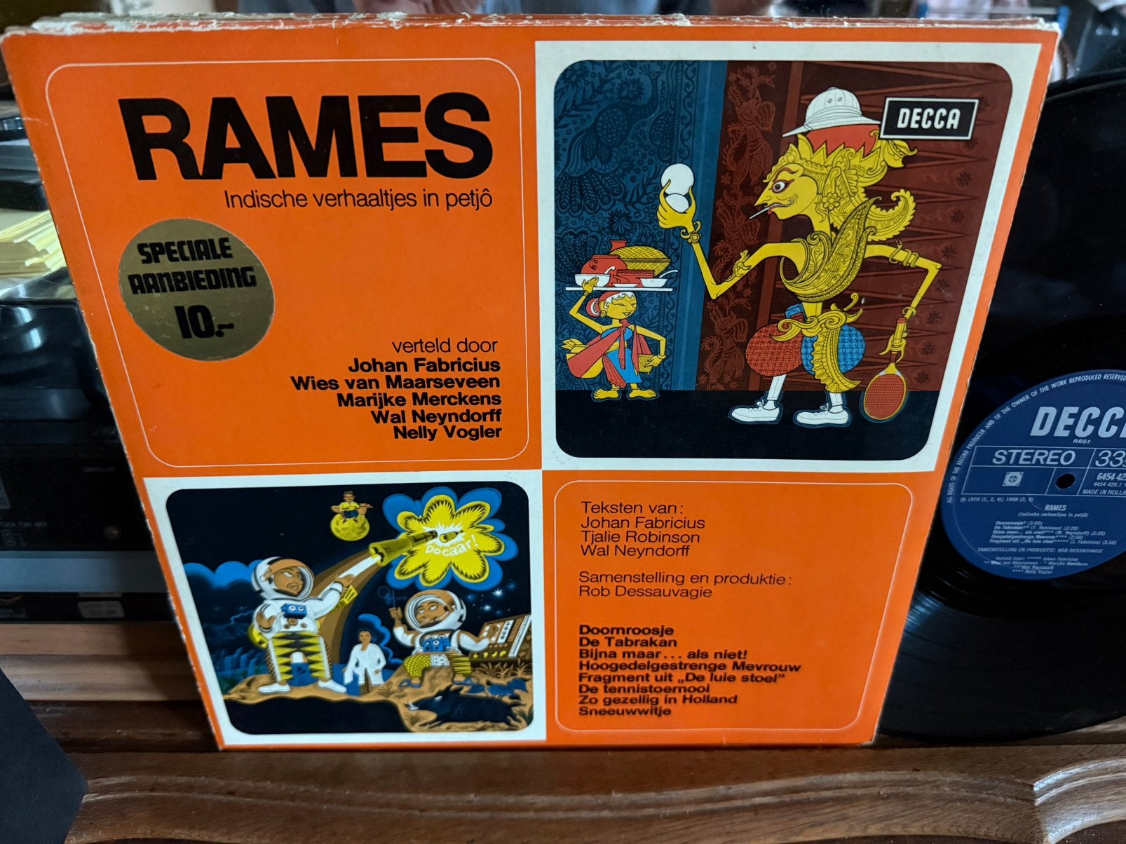 Rames,Indische Verhaaltjes, Cd's en Dvd's, Vinyl | Kinderen en Jeugd, LP, Originele persing, Ophalen of Verzenden, Zo goed als nieuw