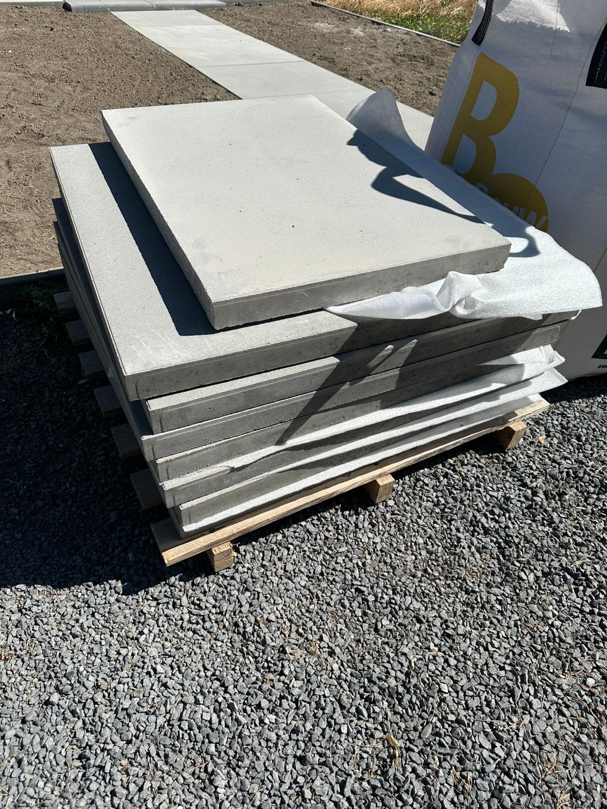 CARREAU MEGATEGEL 100x100x6, Tuin en Terras, Tegels en Klinkers, Ophalen, Nieuw, Beton, Terrastegels