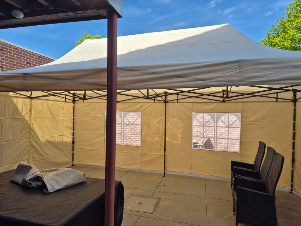 Easy up partytent 3m x 6m, Tuin en Terras, Partytenten, Ophalen, Gebruikt, Opvouwbaar, Partytent