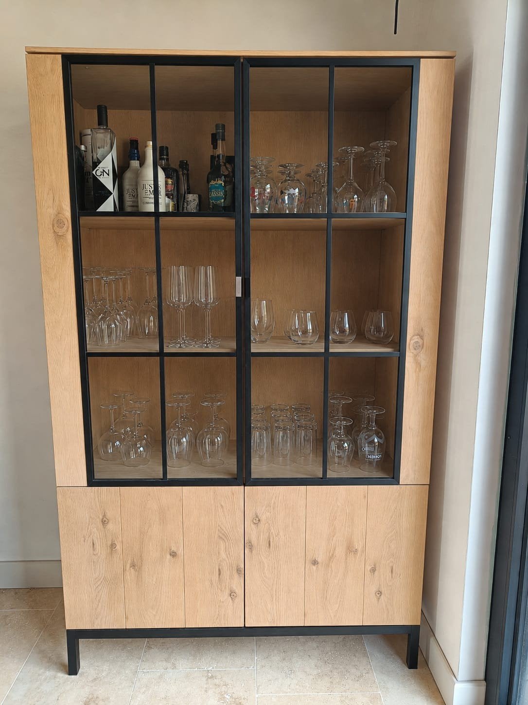 Vitrine kast, Huis en Inrichting, Kasten | Vitrinekasten, Ophalen, Glas