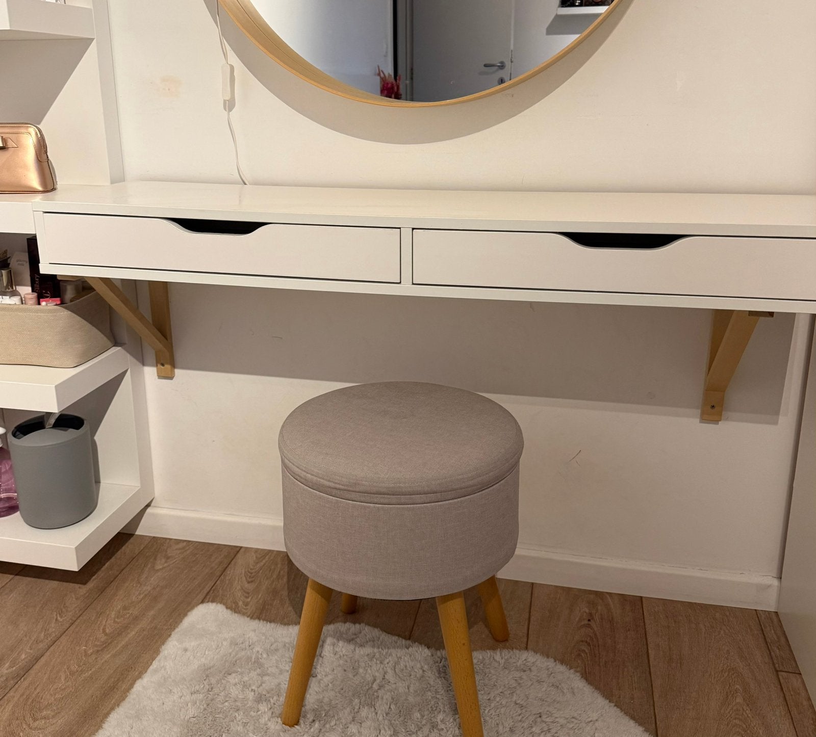 Makeup tafel, Overige materialen, 150 tot 200 cm, Ophalen of Verzenden, Zo goed als nieuw