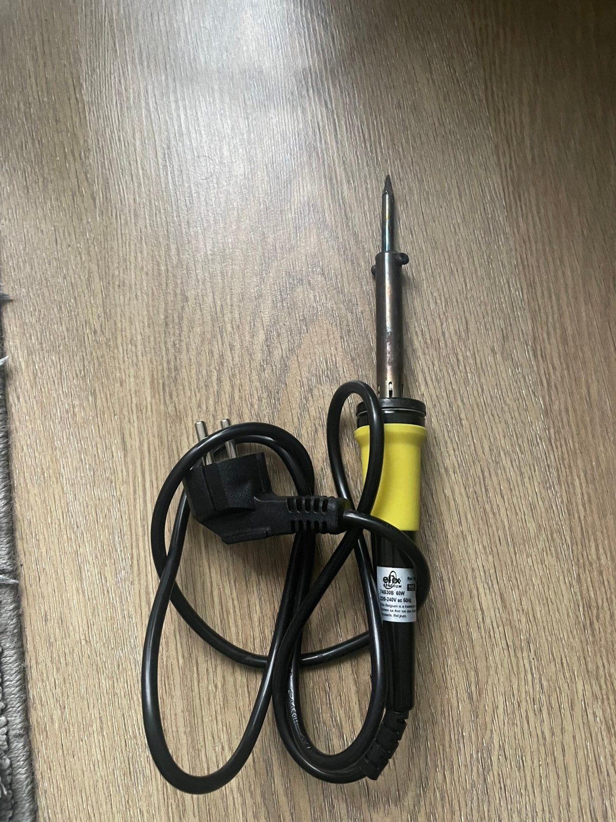 Soldeerbout 60W – 220-240V – geel/zwart, Ophalen of Verzenden, Gebruikt