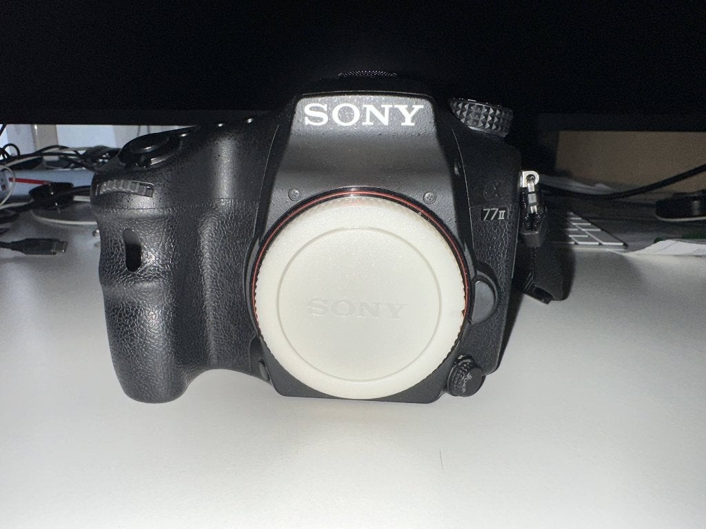 Sony Alpha 77II, Sans zoom optique, Utilisé, Sony, Bouchon de boîtier