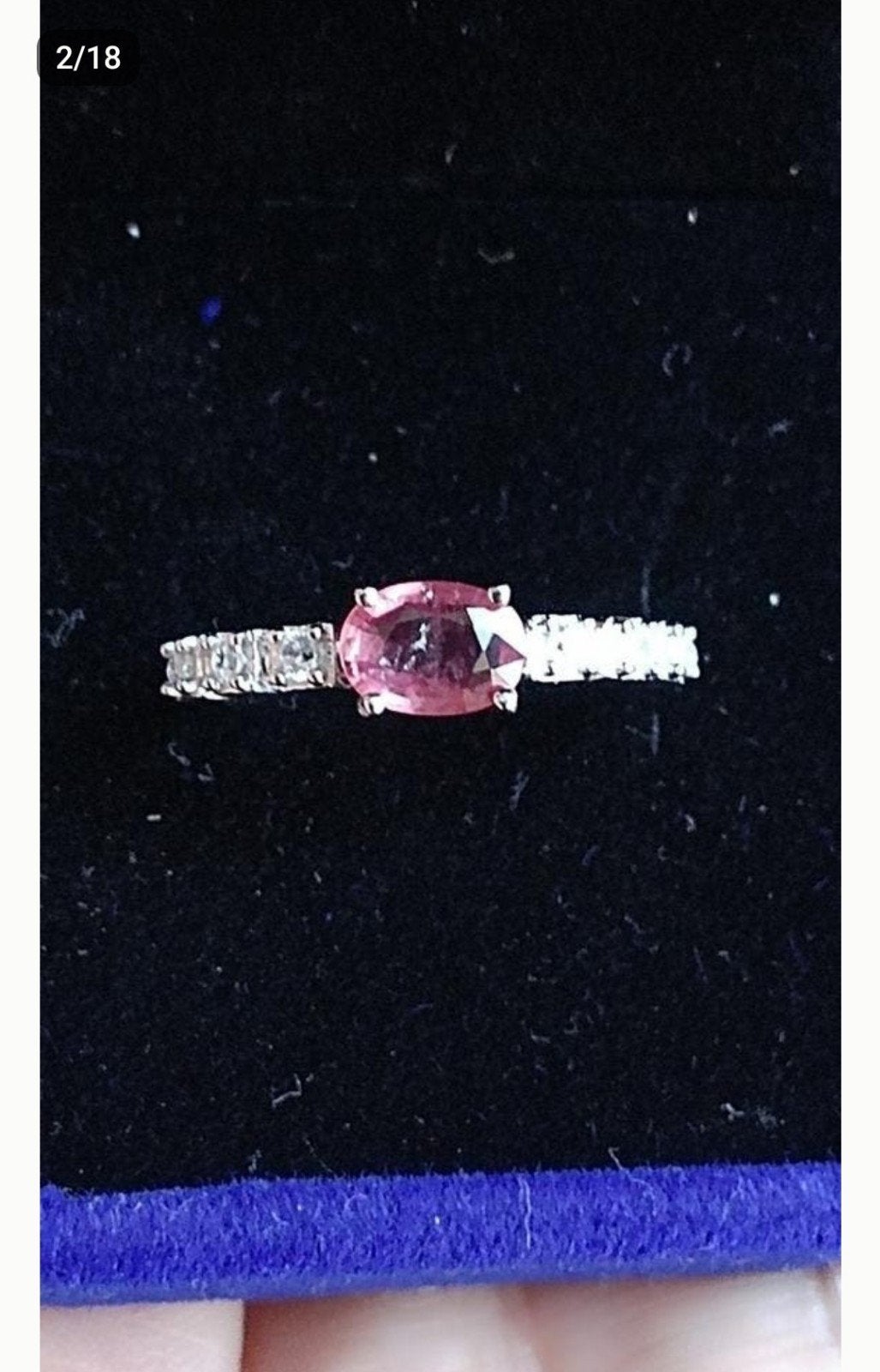 Bague réglable en argent massif avec rubis naturel, Bijoux, Sacs & Beauté, Bagues, Neuf, Femme, Argent, Argent, Avec pierre précieuse