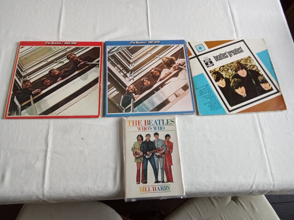 Lp's van The Beatles (5Lp's in goede staat). Plus boek igst., Gebruikt, Ophalen of Verzenden, 1960 - 1969, Inclusief binnenhoes