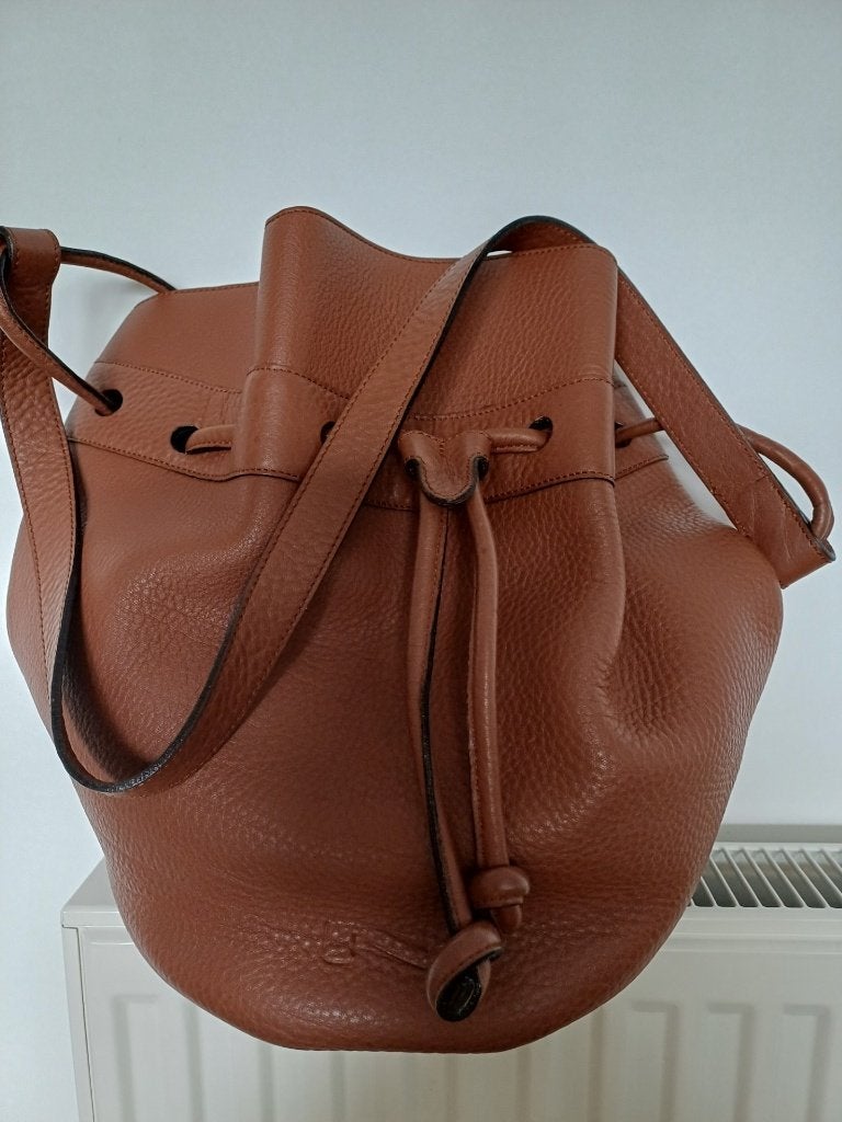 Handtas "Nathan-Baume", Handtassen en Accessoires, Ophalen of Verzenden, Zo goed als nieuw, Bruin, Handtas