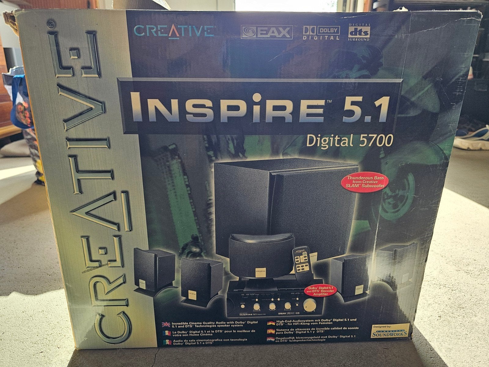 Kit 5.1 Creative Inspire Digital 5700 - Complet, Enlèvement, Utilisé, Système 5.1