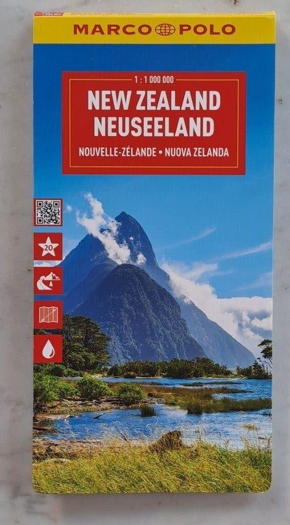 Landkaart Nieuw-Zeeland, Boeken, Atlassen en Landkaarten, 2000 tot heden, Marco Polo, Ophalen of Verzenden, Wereld