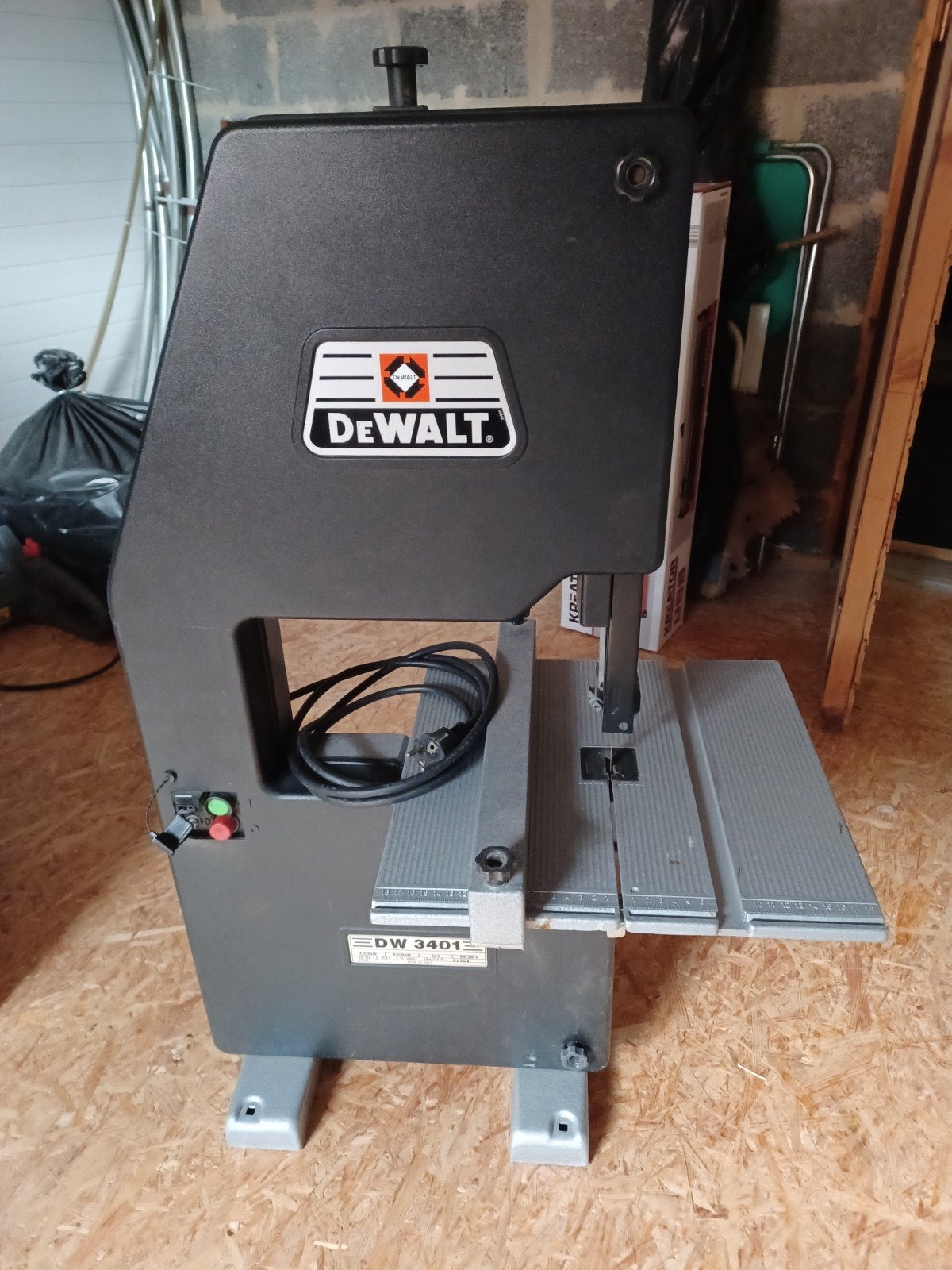 Dewalt lintzaag, Ophalen, Lintzaag