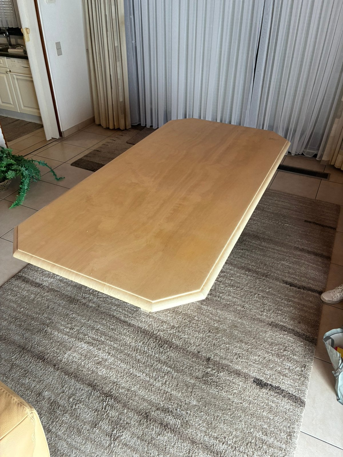 Marmeren eettafel met of zonder bijhorende salontafel, Ophalen, Gebruikt