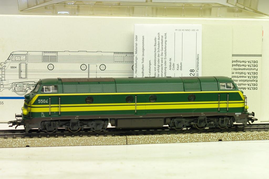 MARKLIN 3467 DIESEL DE LIGNE 5504 SNCB NMBS DIGITAL DELTA, Analogique, Enlèvement ou Envoi, Courant alternatif, Comme neuf