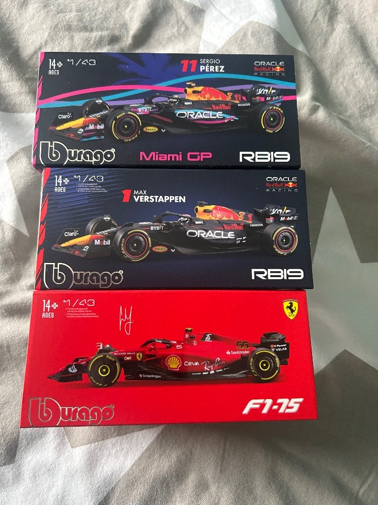 Lot van 3 Burago F1 1/43 modellen NIEUW!!, Ophalen of Verzenden, Nieuw, Auto