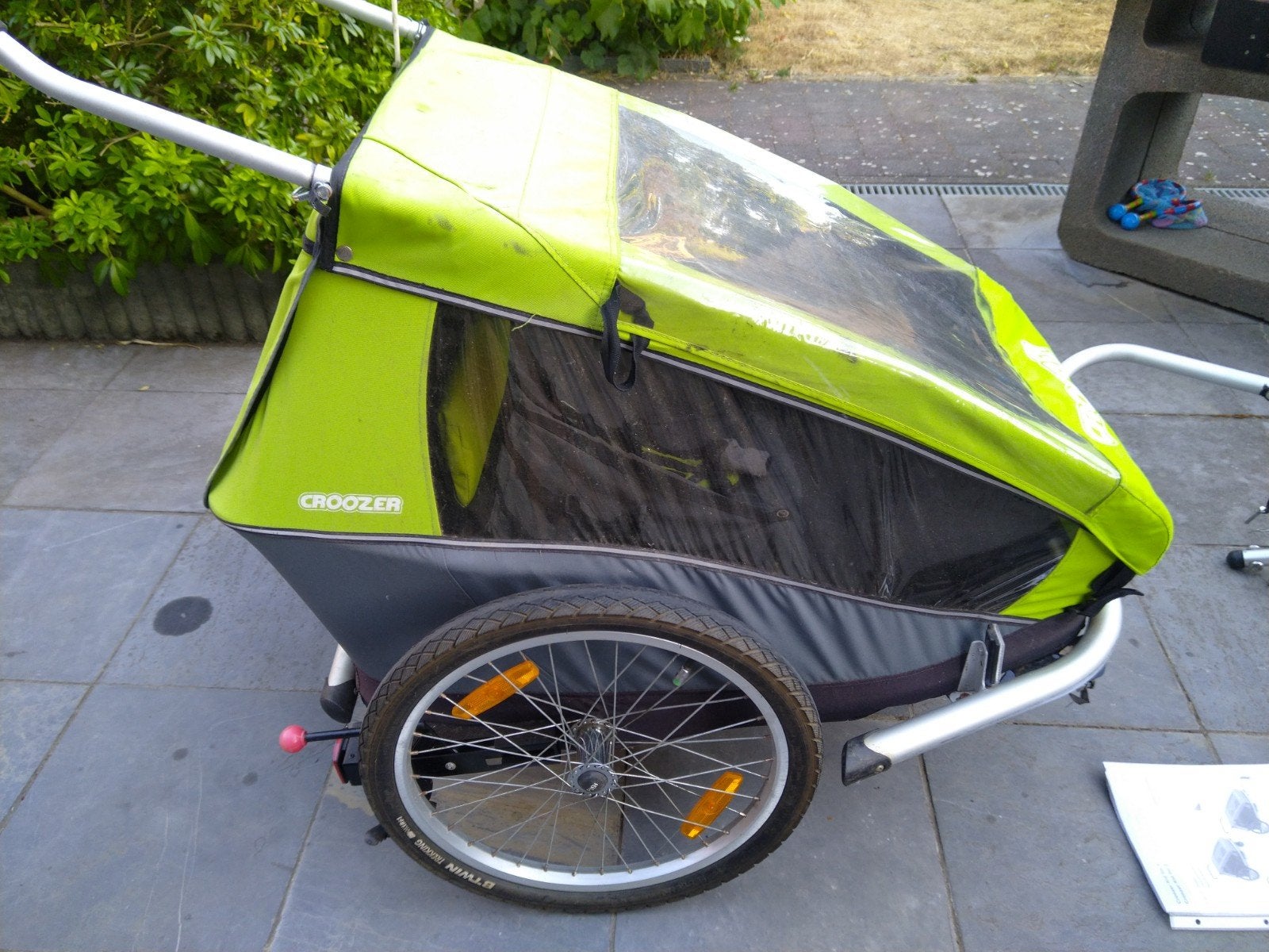 Croozer fietskar 2 kinderen, Ophalen, Gebruikt, Opvouwbaar, Kinderkar