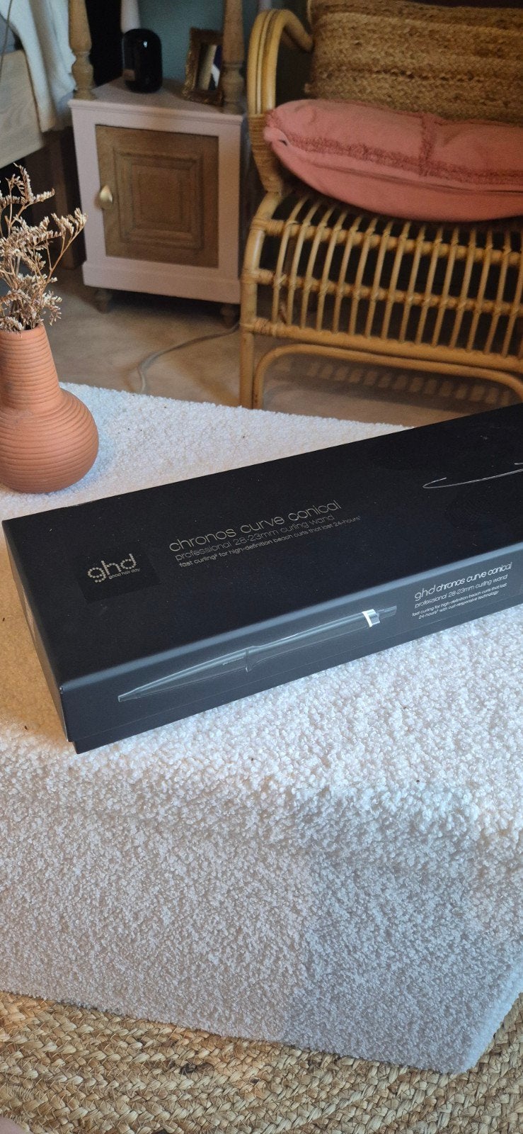 GHD chronos curve conical professionnal 28-23mm curling wand, Handtassen en Accessoires, Uiterlijk | Haarverzorging, Nieuw, Krultang of Stijltang