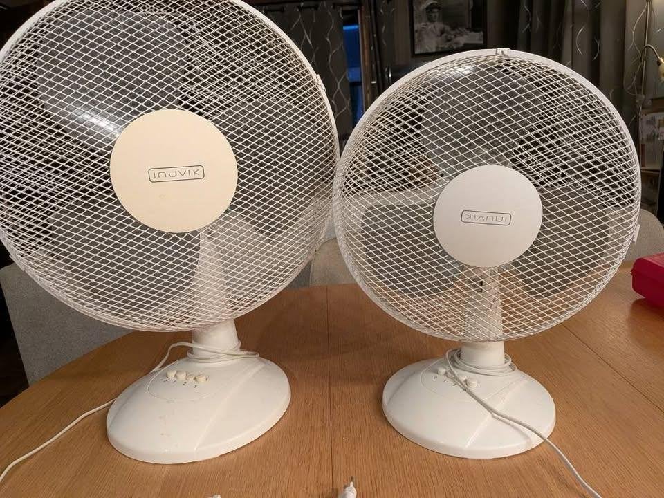 Ventilateurs Inuvik 3 vitesses. 40 cm et 30 cm de diamètre, Enlèvement