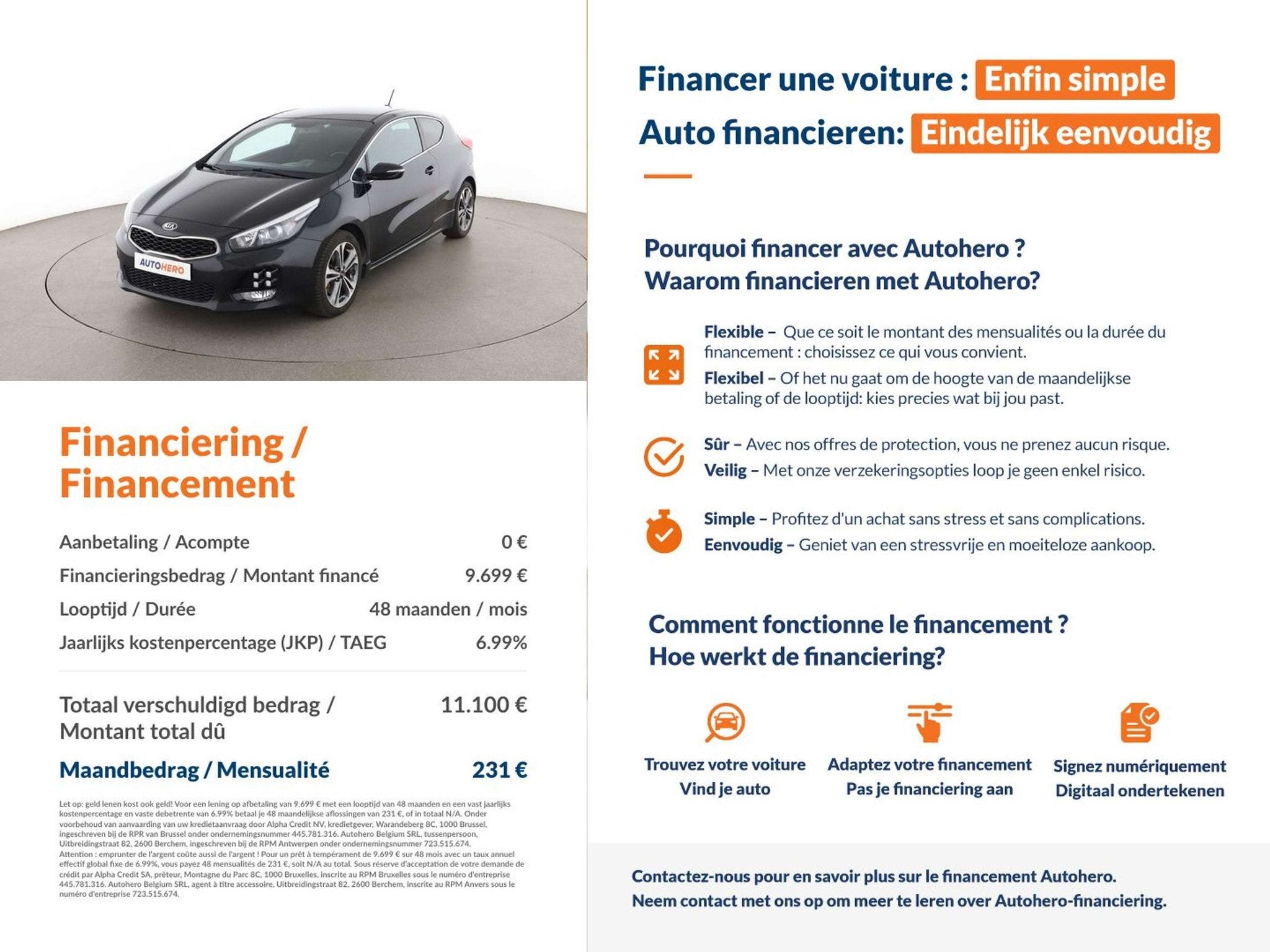 Kia ProCeed / pro_cee'd 1.6 CRDi GT Line (bj 2016), Auto's, Voorwielaandrijving, Gebruikt, Zwart, Parkeersensor