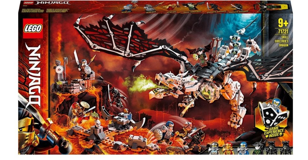 LEGO NINJAGO Skull Sorcerer's Draak - 71721, Lego, Nieuw, Ophalen of Verzenden, Compleet