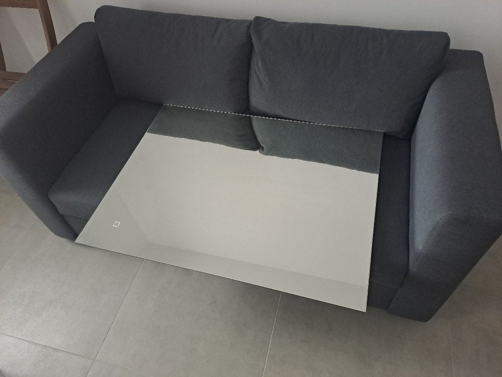 Miroir sdb 90x70x3,5 avec éclairage LED, Huis en Inrichting, Badkamer | Badkamermeubels, Zo goed als nieuw, Overige typen, Minder dan 100 cm