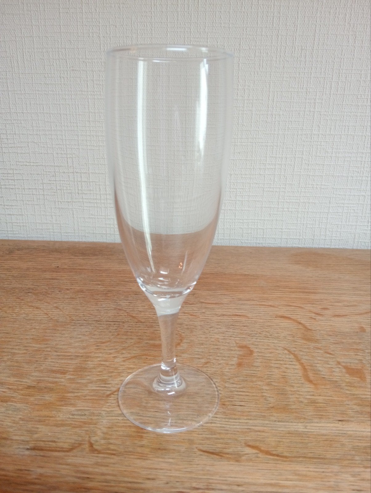 Lot de 12 flûtes à champagne en verre lisse, Collections, Enlèvement, Comme neuf, Autres types