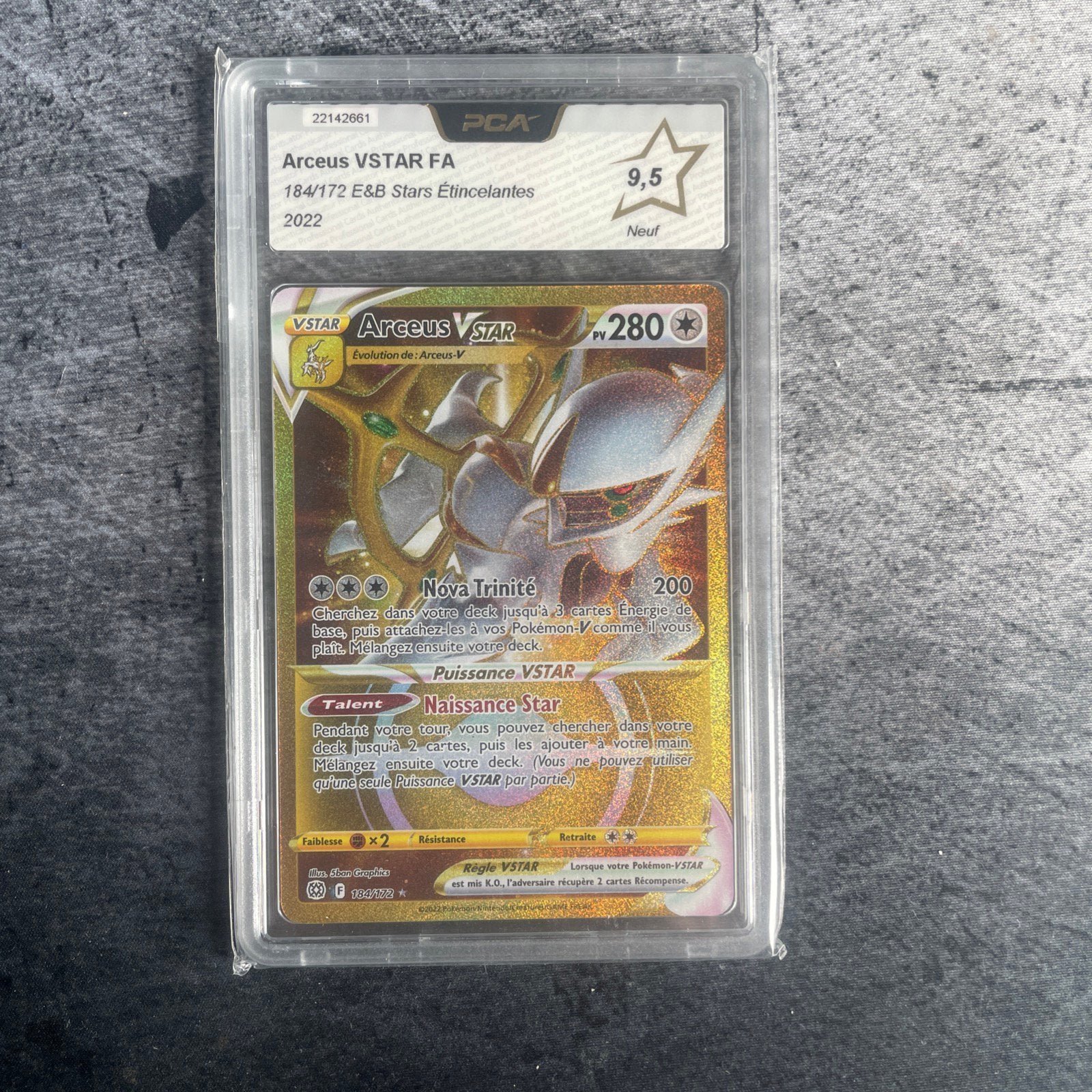 Arceus VSTAR 184/172 Gold – PCA 9,5, Enlèvement ou Envoi, Neuf