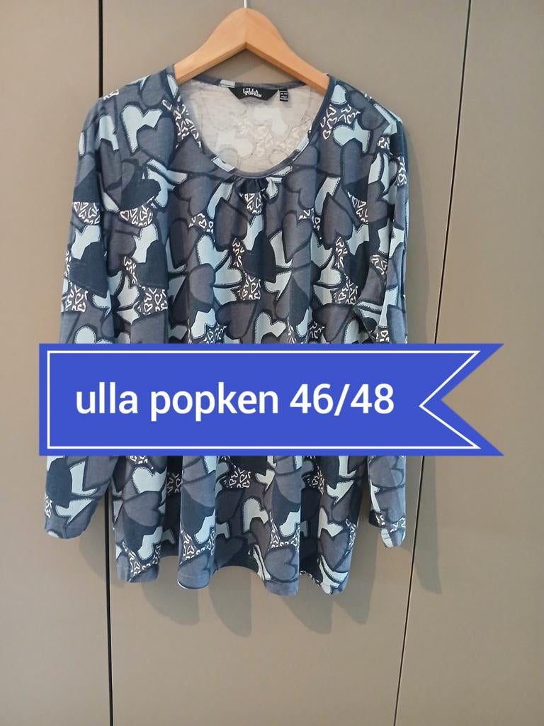 Longsleeve ulla popken 46/48, Ulla Popken, Shirt of Top, Zo goed als nieuw, Verzenden