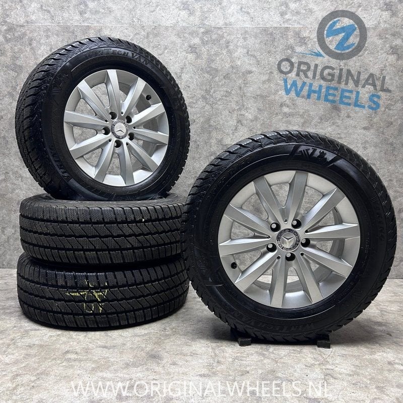 16  inch originele velgen + winterbanden Mercedes Vito A2464, Pneus et Jantes, 16 pouces, -, Utilisé
