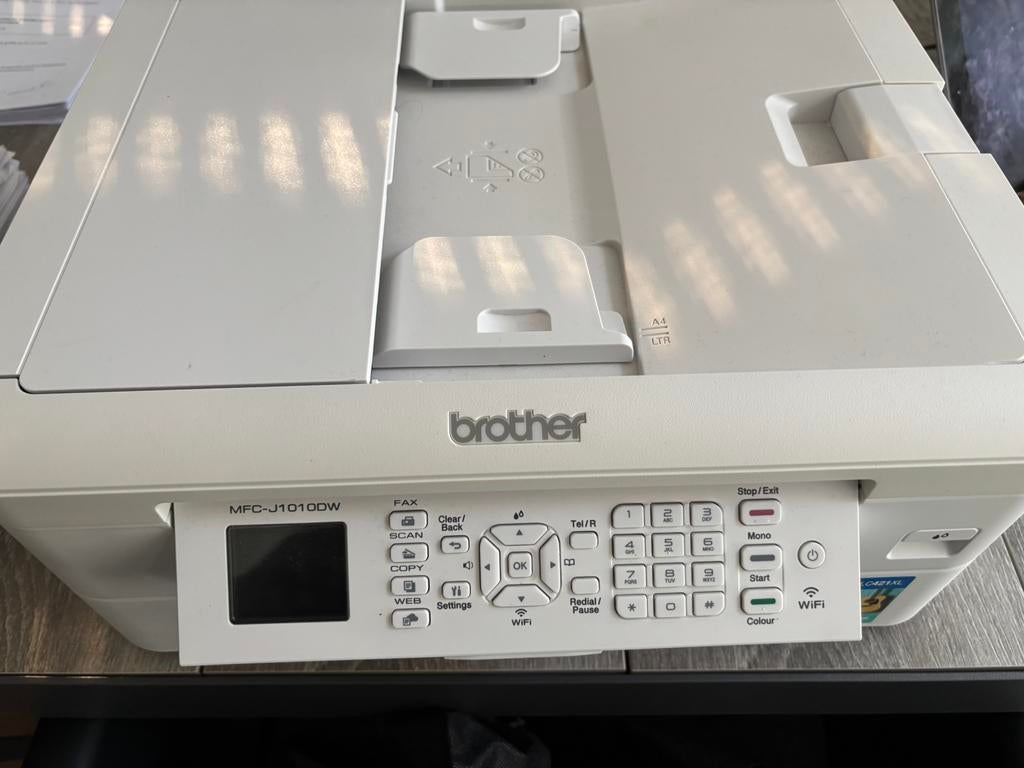 Brother mfc-j1010dw inkjet printer, scanner, Computers en Software, Printers, Ophalen, Zo goed als nieuw, Printer