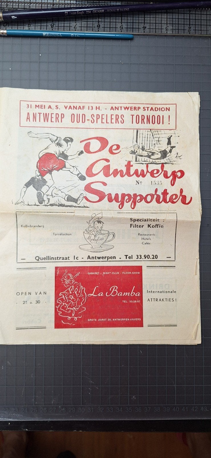 Programmaboekje "De Antwerpsupporter", Ophalen of Verzenden, Gebruikt, Boek of Tijdschrift