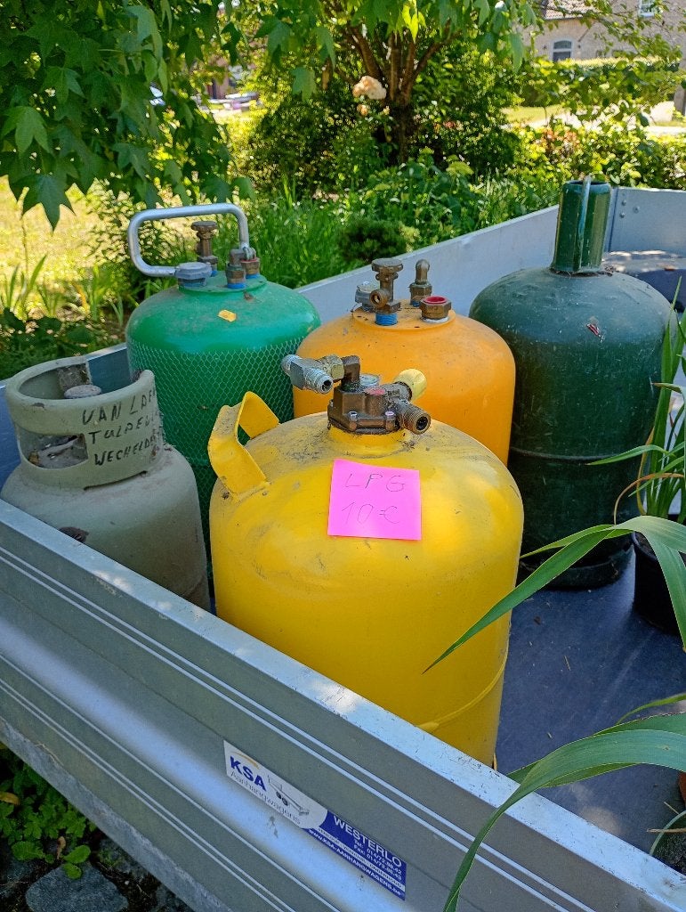 gasfles, Ophalen, Zo goed als nieuw