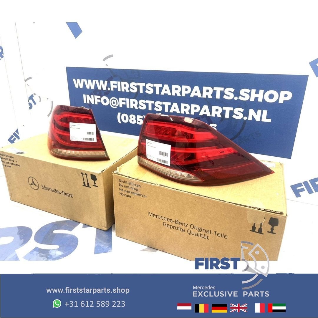 W166 GLE ACHTERLICHTEN SET A1669065501 + A1669065601 GLE KLA, Gebruikt, -, Ophalen of Verzenden, -