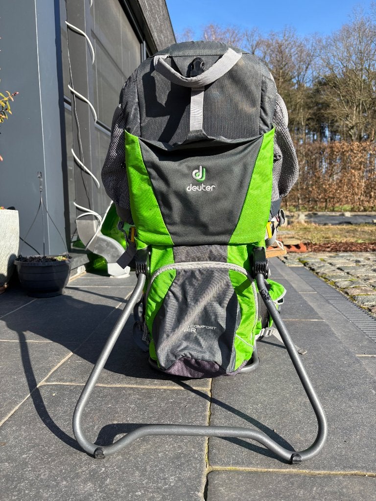Deuter Draagrugzak met sunroof en regenhoes, Overige typen, Zo goed als nieuw, Rug, Ophalen