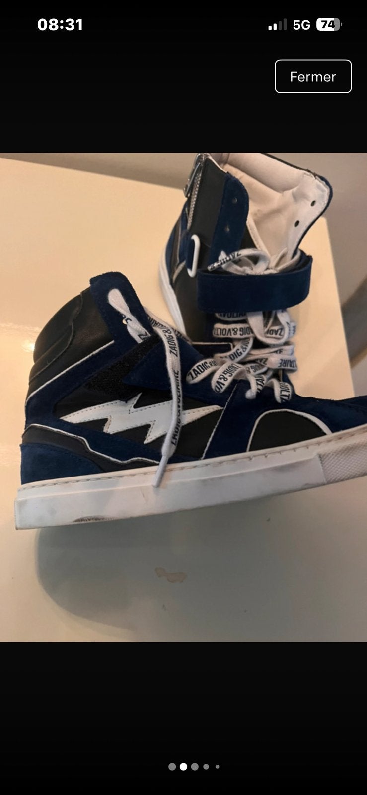 Zadig & Voltaire Baskets montantes très confortable  T 35, Enlèvement ou Envoi, Comme neuf