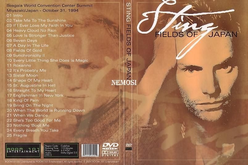DVD - STING - FIELDS OF JAPAN, Cd's en Dvd's, Verzenden, Nieuw in verpakking, Concert