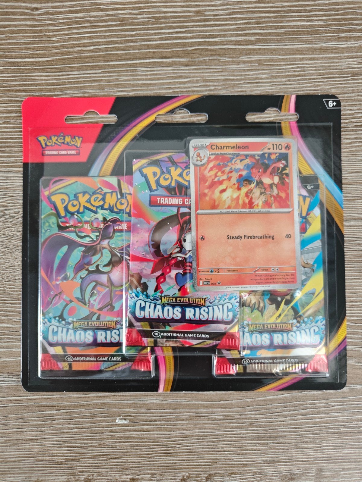 Chaos rising 3 pack blister, Ophalen of Verzenden, Nieuw, Booster, Foil
