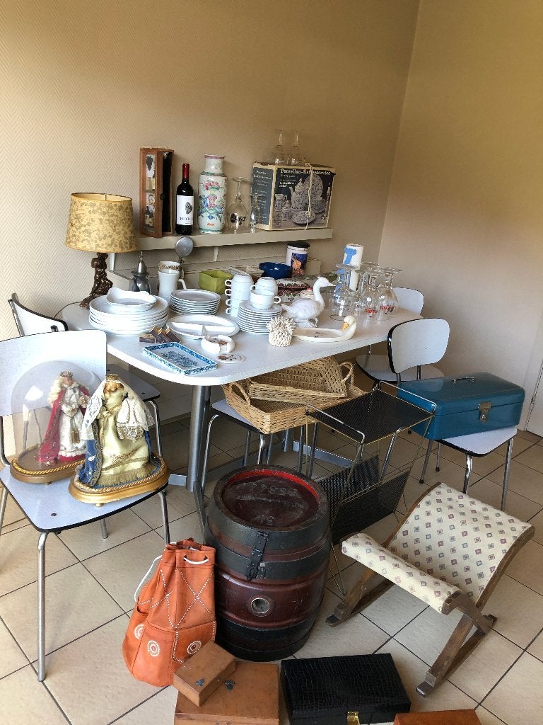 Volledige pakket, drinkglazen, borden, tassen, ..., Ophalen, Gebruikt