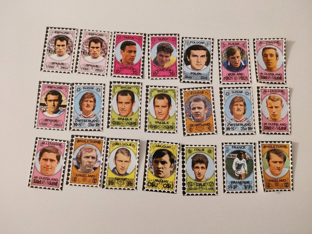 1972 Vanderhout - lot de 21 stickers - variant panini, Enlèvement ou Envoi