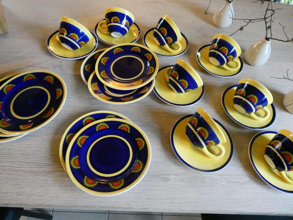leuk zomers ontbijt servies, Tuin en Terras, Overige Tuin en Terras, Zo goed als nieuw, Ophalen