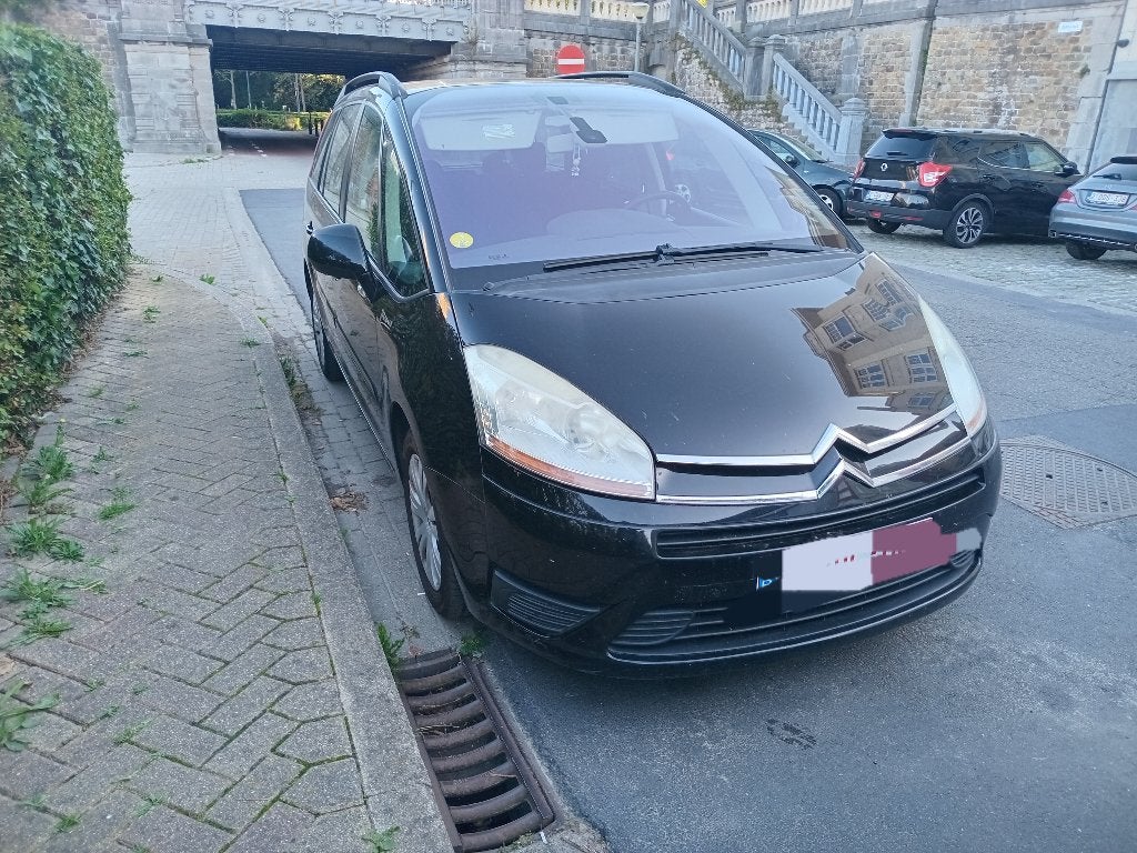 Citroen c4 picasso 2008 1,8 benzinee, Auto's, Zwart, Zwart, Handgeschakeld, 5 deurs