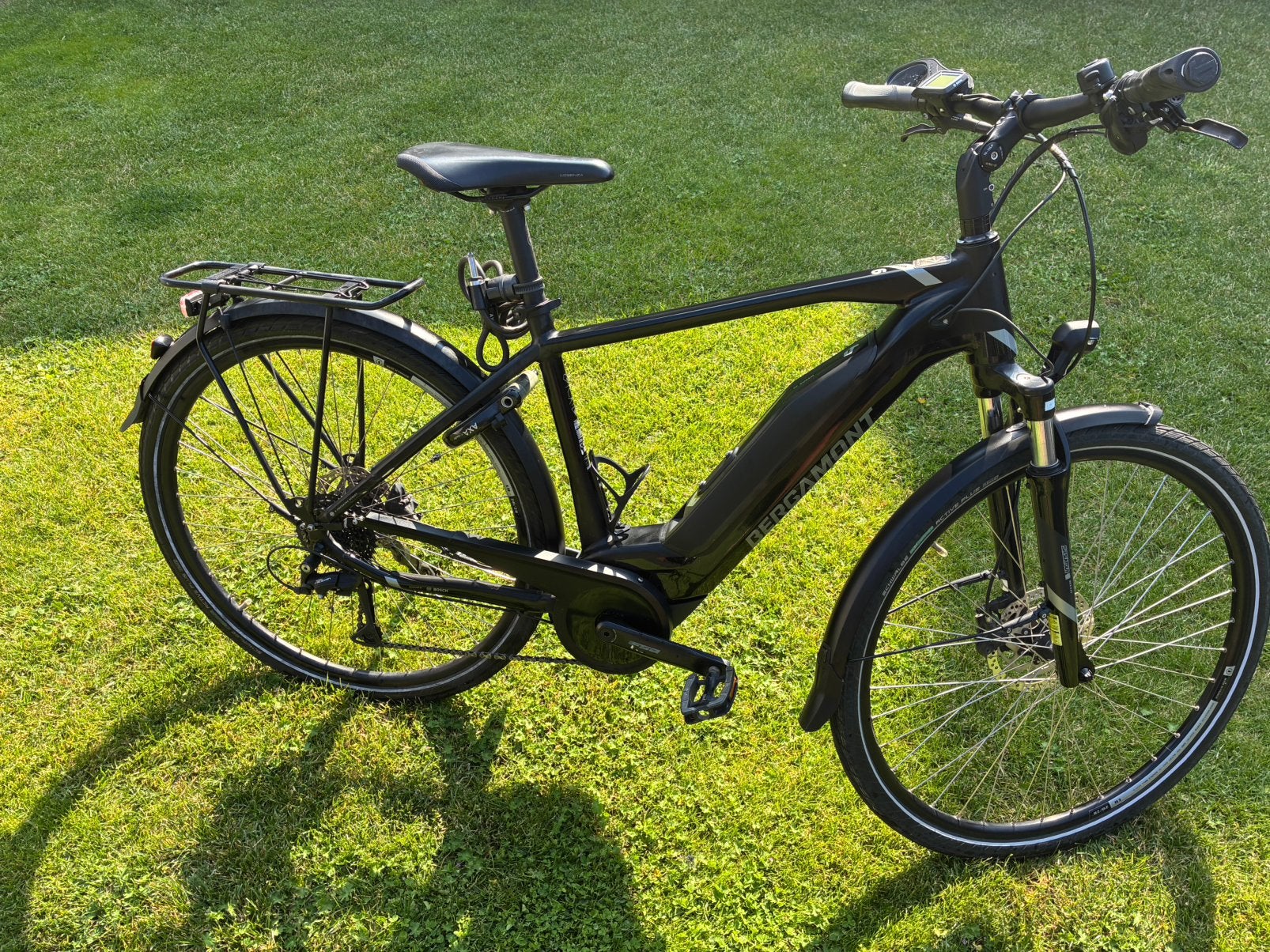 Mooie elektrische herenfiets type bergamont, Ophalen, Zo goed als nieuw