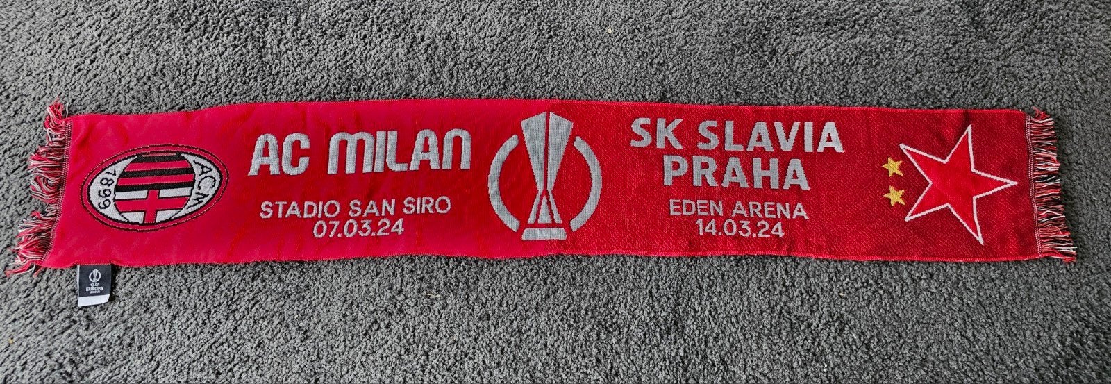 AC Milan - SK Slavia Praha Sjaal (Europa League 2024) - Matc, Verzamelen, Ophalen