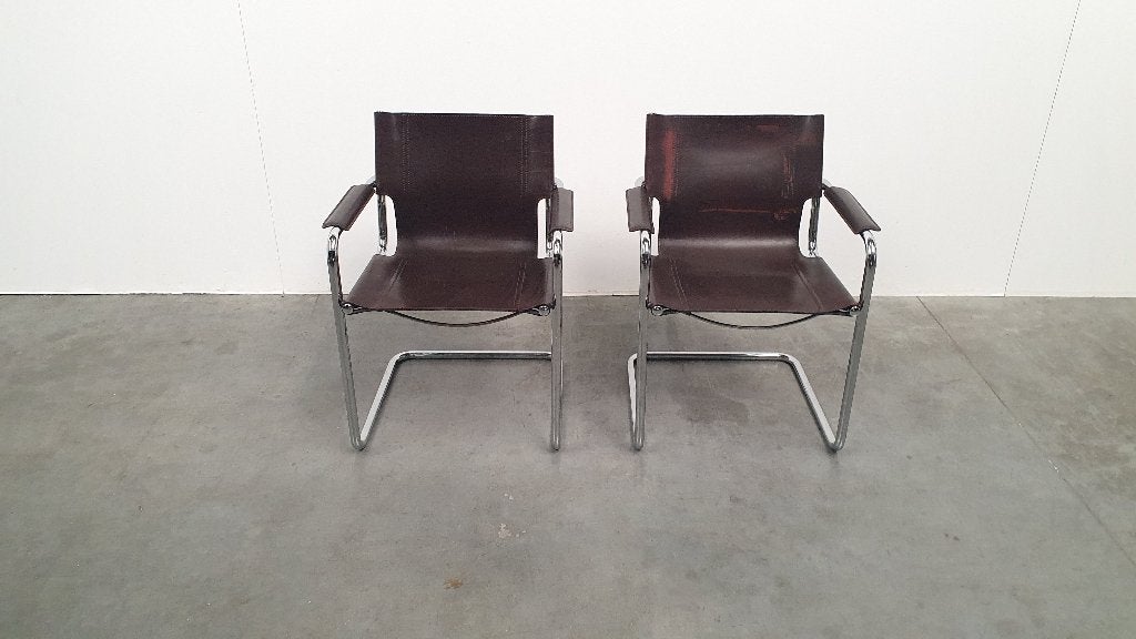 Matteo Grassi mart stam breuer 70s vintage design tuigleer, Ophalen, Gebruikt, Leer