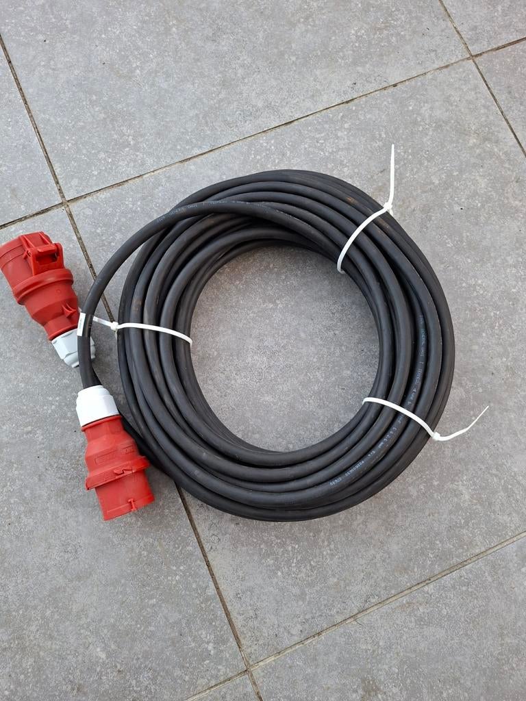 16amp Voedingskabel drijfkracht 25m 5g 2.5mm, Doe-het-zelf en Bouw, Elektriciteit en Kabels, Ophalen