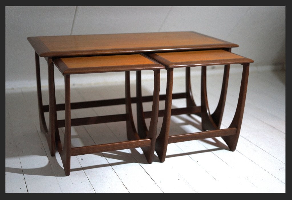 G-Plan nesttafels – 3x teak – jaren 60 – vintage mid-century, Ophalen of Verzenden