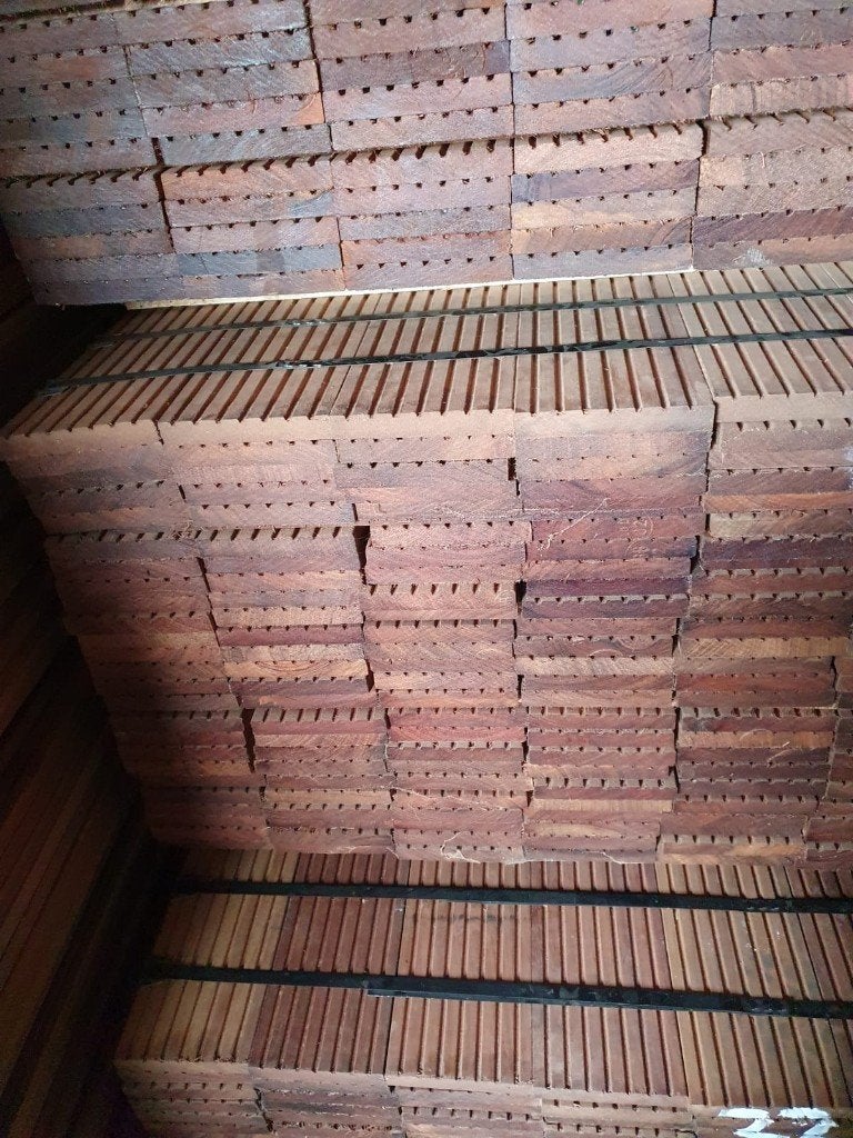 Hardhouten Vlonderplanken - Bezorgd of Afhalen, Ophalen of Verzenden, Nieuw, Hout