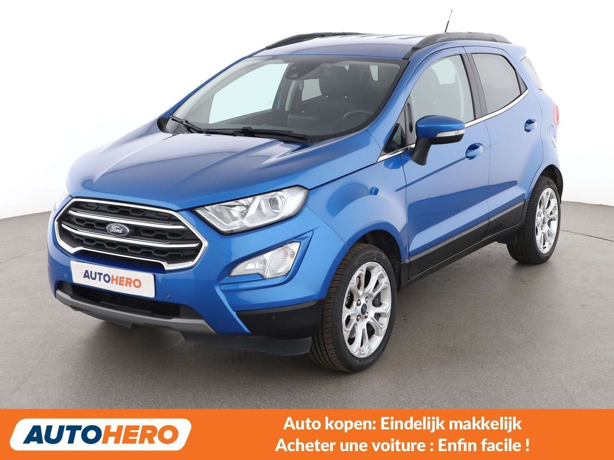 Ford EcoSport 1.0 EcoBoost Titanium (bj 2022), Auto's, Ford, Voorwielaandrijving, Ecosport, Blauw, 5 deurs